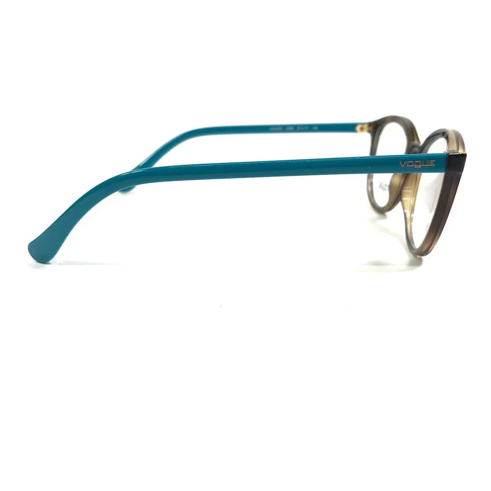 Vogue Eyeglasses Frames VO5037 2393 Brown Blue Round Full Rim 51-17-140
